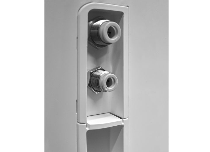 Purehum connections for water and drain