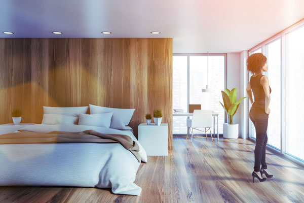 Humidification is essential to protect wooden floors and furniture